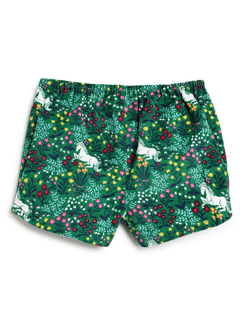 Pre-Order: Girl Corduroy Dress-Green