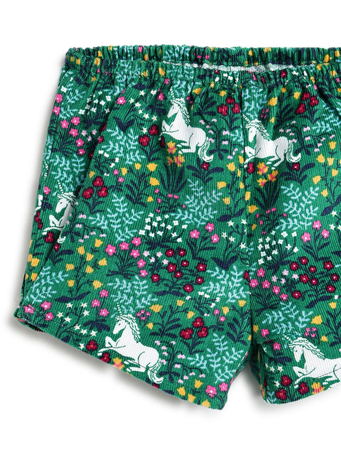 Pre-Order: Girl Corduroy Dress-Green