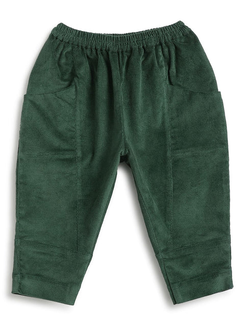 Pre-Order: Girl Elf Princess Jacket Set Red & Green - Green