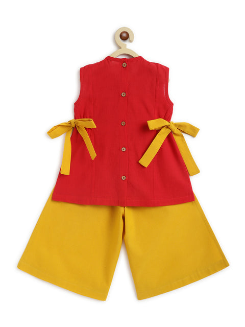 Pre-Order: Girl Lion Top Set - Red