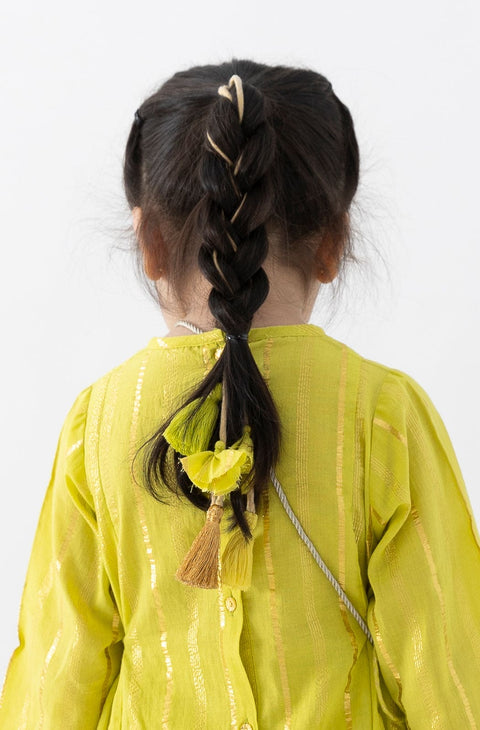 Pre-Order: Girl Lurex Paraandi-Green