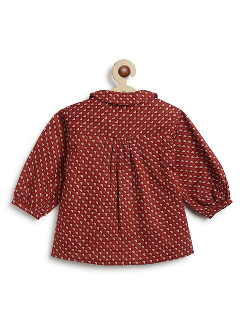 Pre-Order: Girl Jingle Belle Red Shirt - Maroon