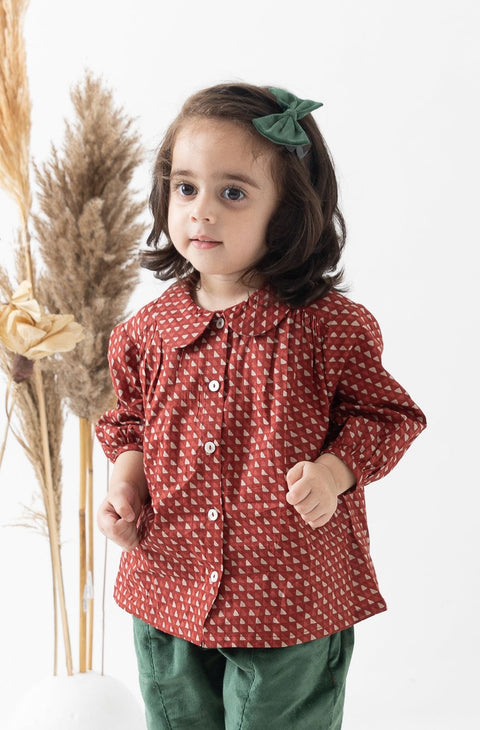 Pre-Order: Girl Jingle Belle Red Shirt - Maroon