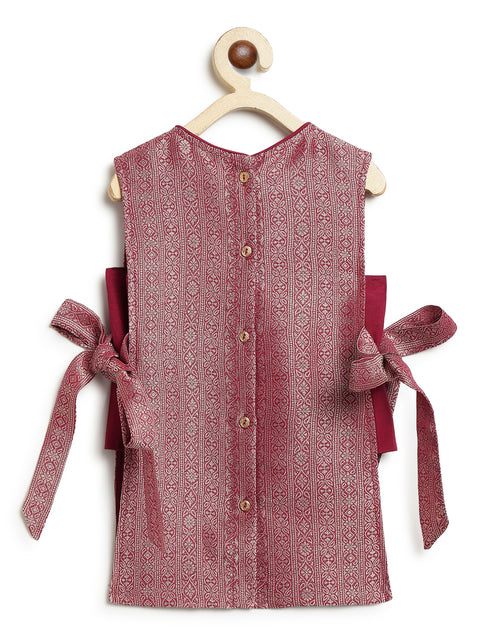 Pre-Order: Girl Top Set-Wine