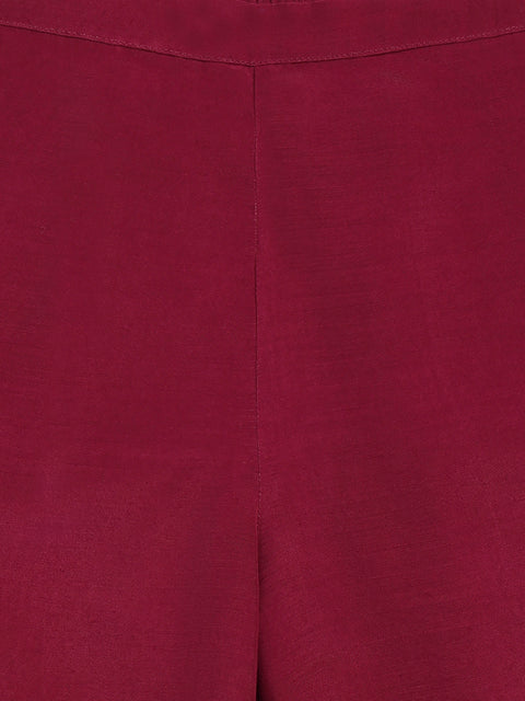 Pre-Order: Girl Top Set-Wine