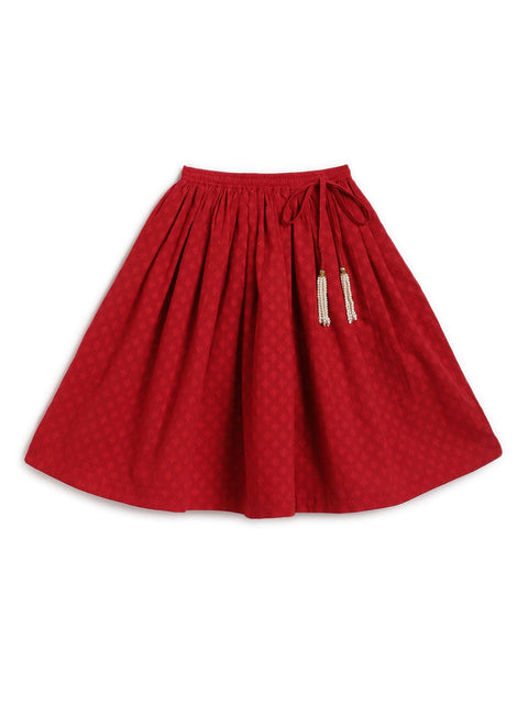 Pre-Order: Girls Devi Durga Lehenga Set