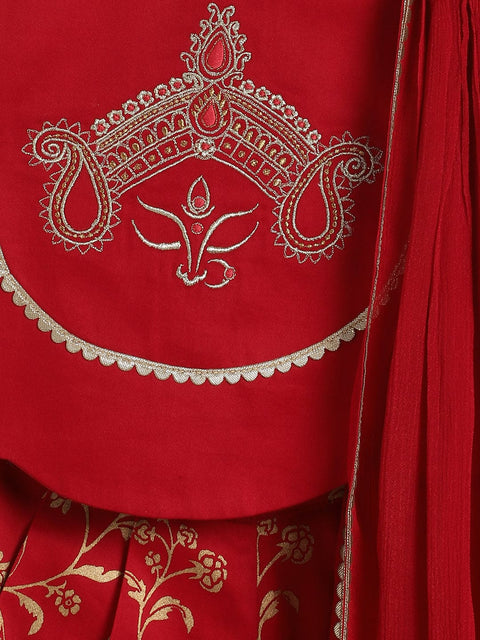 Pre-Order Girls Devi Durga Co - ord Set