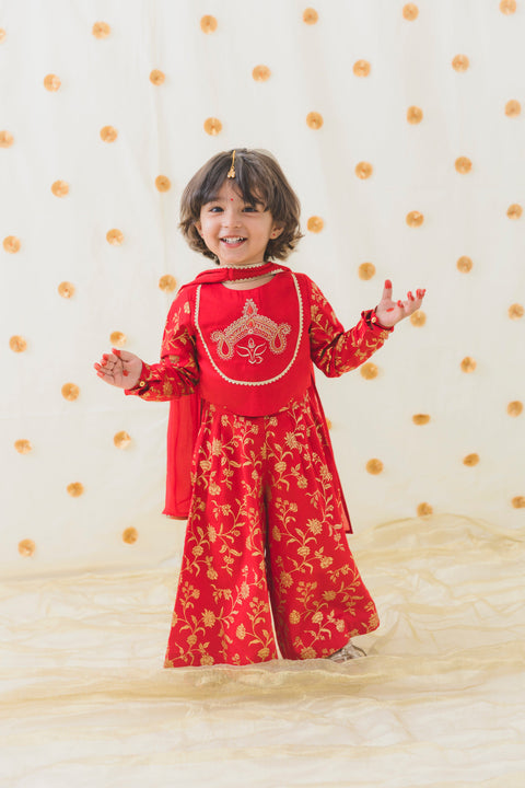 Pre-Order Girls Devi Durga Co - ord Set