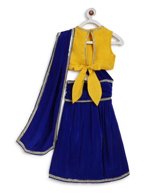 Pre-Order : Girls O’ Desi Girl Sari Set - Blue