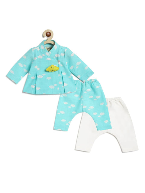 Pre-Order: Unisex Little Dreamer Jhabla Set-Blue
