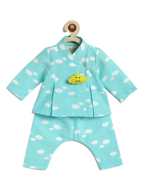 Pre-Order: Unisex Little Dreamer Jhabla Set-Blue