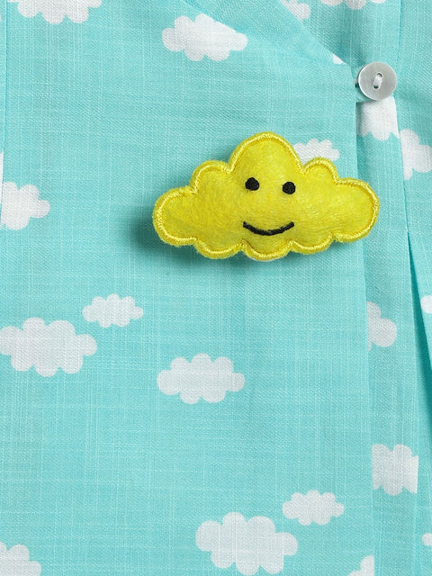 Pre-Order: Unisex Little Dreamer Jhabla Set-Blue