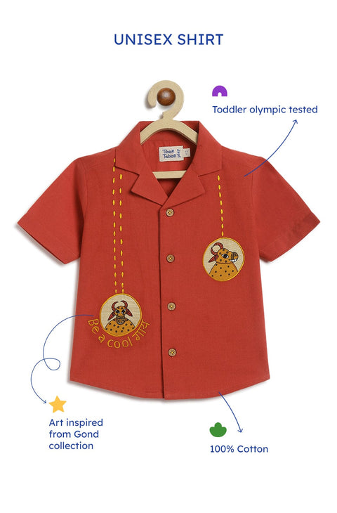 Pre-Order: Unisex Cool Guy Shirt-Maroon