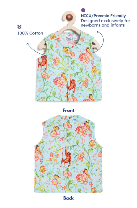 Pre-Order: Unisex Garden Glory Jhabla Set - Green