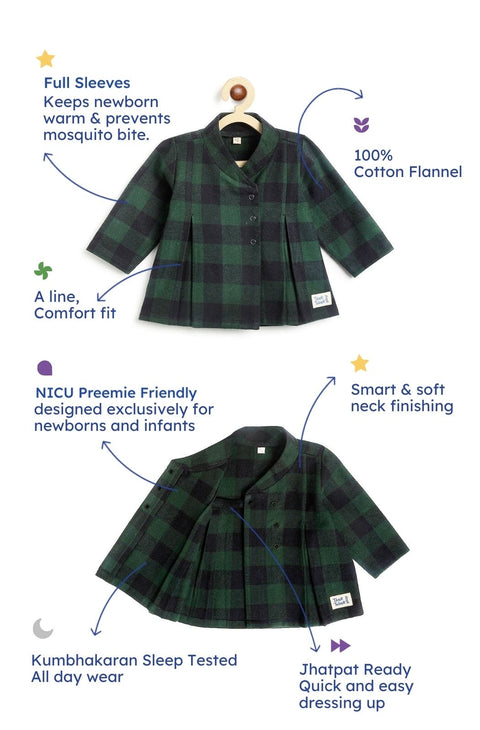 Pre-Order: Unisex Merry Snuggles Flexi Kimono - Green