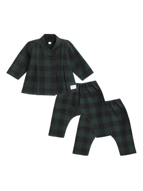 Pre-Order: Unisex Merry Snuggles Flexi Kimono - Green