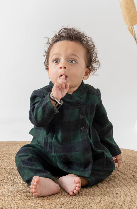 Pre-Order: Unisex Merry Snuggles Flexi Kimono - Green