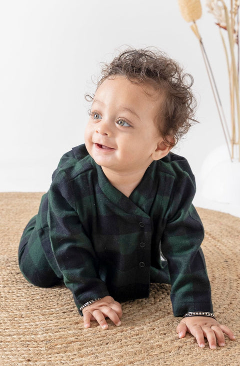 Pre-Order: Unisex Merry Snuggles Flexi Kimono - Green