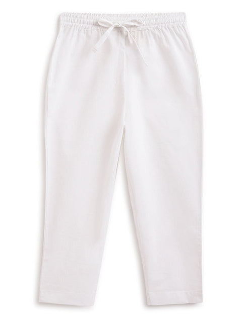 Pre-Order: Unisex Timeless White Kurta Set - White