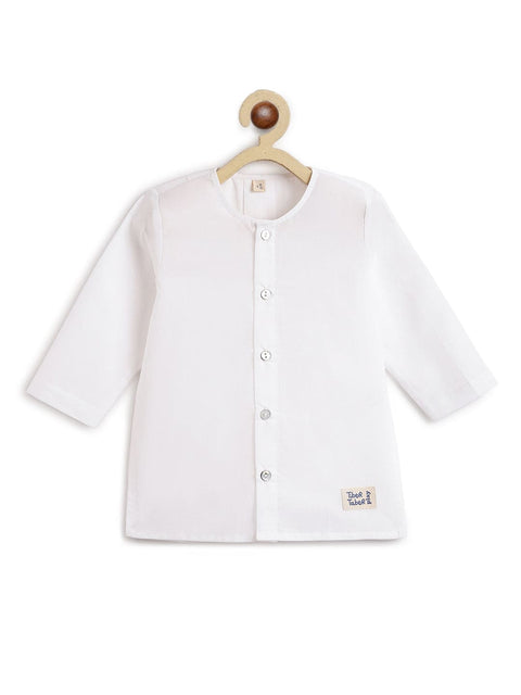 Pre-Order: Unisex Timeless White Baby Kurta Set - White
