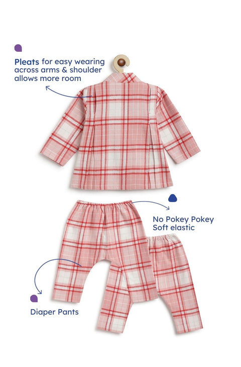 Pre-Order: Unisex Jingle Joys Flexi Kimono - Pink