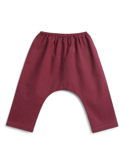 Pre-Order: Unisex Polka Dot Jhabla Set - Purple