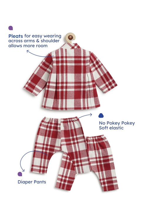 Pre-Order: Unisex Jolly Good Flexi Kimono - Red