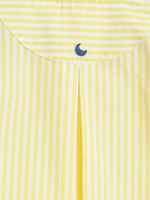 Pre-Order: Unisex Sunny Stripes Baby Kurta Set - Yellow