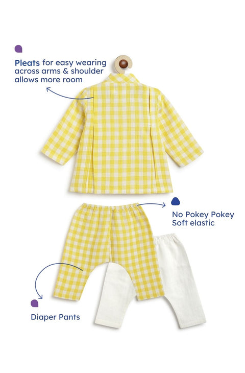 Pre-Order: Unisex Holiday Bug Flexi Kimono - Yellow