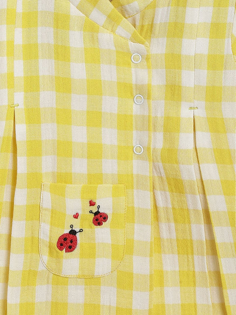 Pre-Order: Unisex Holiday Bug Flexi Kimono - Yellow