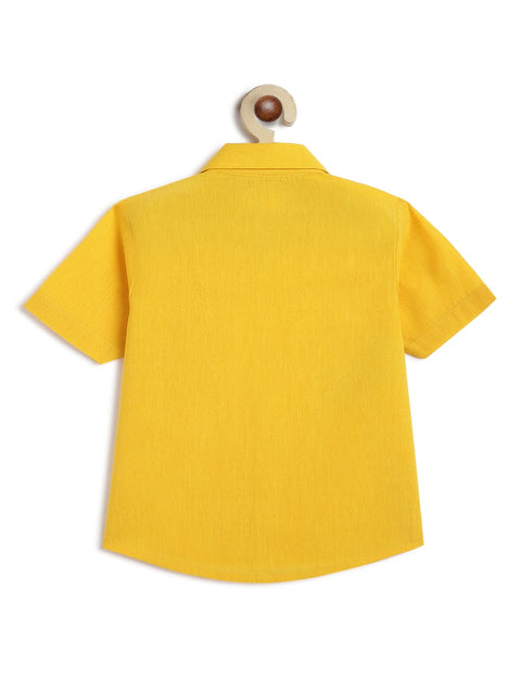 Pre-Order:  Boy Coconut Tree Shirt-Yellow