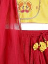 Pre-Order: Girl Checks Lehenga Set-Pink