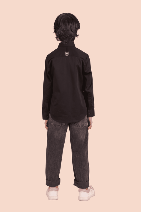 Pre-Order: Shirt with Spider Man Embroidery and Patching on Sleeve