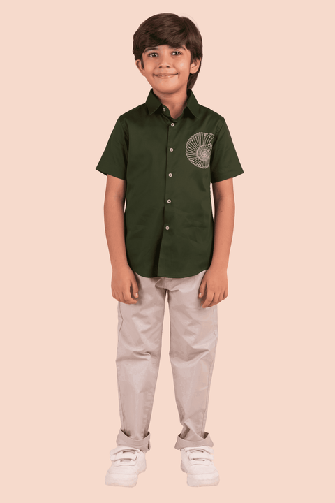 Pre-Order: Shirt with Shell Embroidery