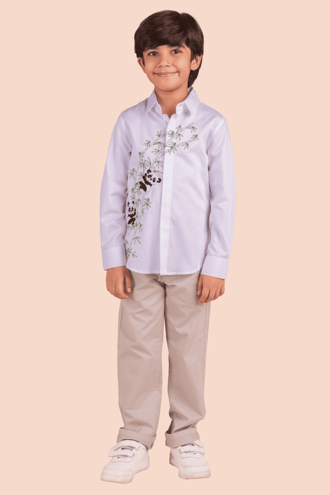 Pre-Order: Shirt with Panda Embroidery