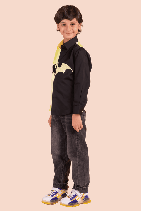 Pre-Order: Shirt with Batman Sequence Embroidery