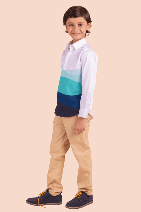 Pre-Order: Shirt with Wave Colourful Patch