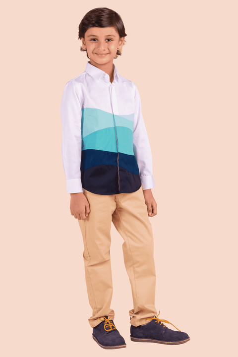 Pre-Order: Shirt with Wave Colourful Patch