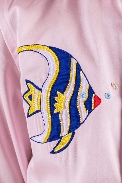 Pre-Order: Shirt with  Fish Embroidery