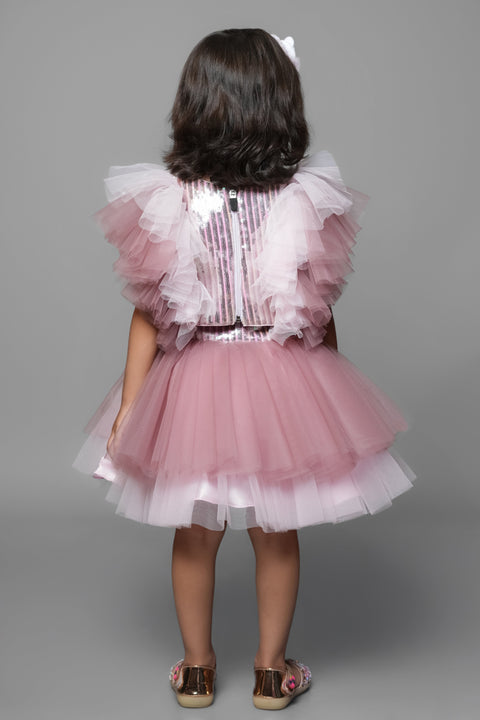 Pre-Order: Sequin Top And Skirt Set