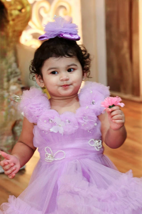 Pre-Order: Lavender butterfly dress