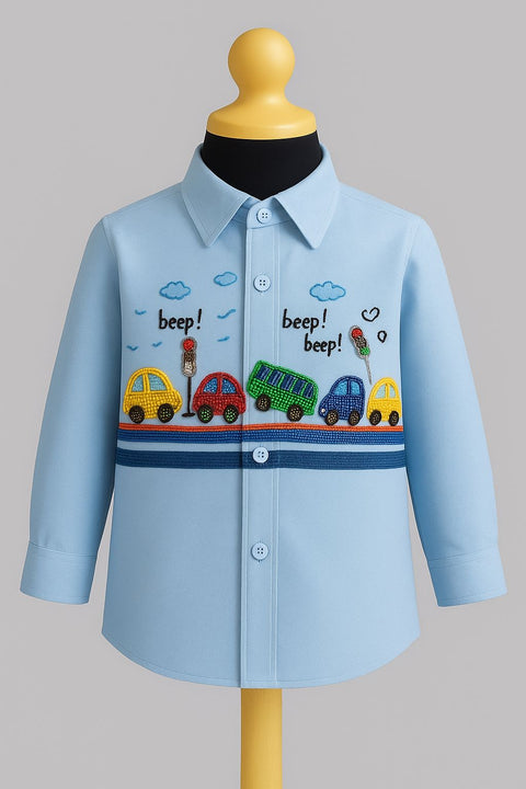 Pre-Order: Car trafic Blue shirt
