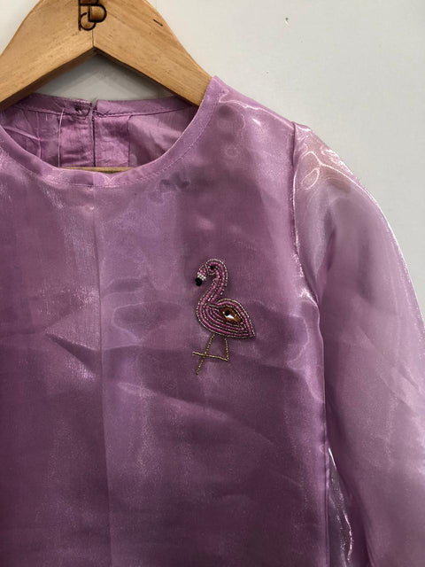 Pre-Order: Glittering Rose Bliss Organza Girls Dress