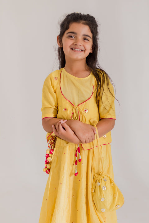 Pre-Order: Sitara Mulsin Lehenga Set