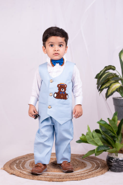 Pre-Order:  Cute Teddy Waistcoat Set