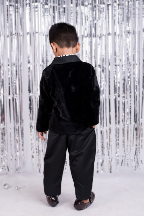 Pre-Order: Elegant Noir Beaded  Suit Set