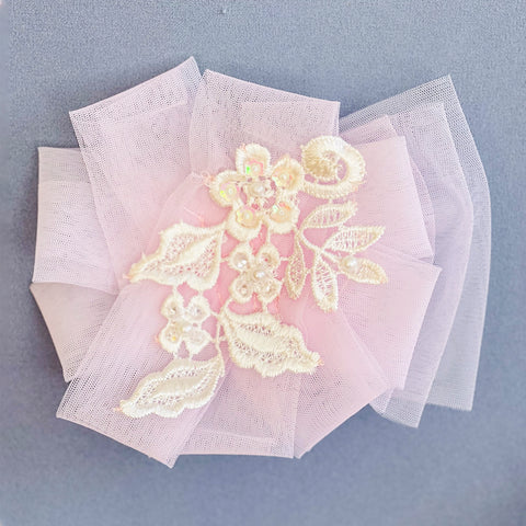 Pre-Order: Pink Pearl Lacy Frilled Dress