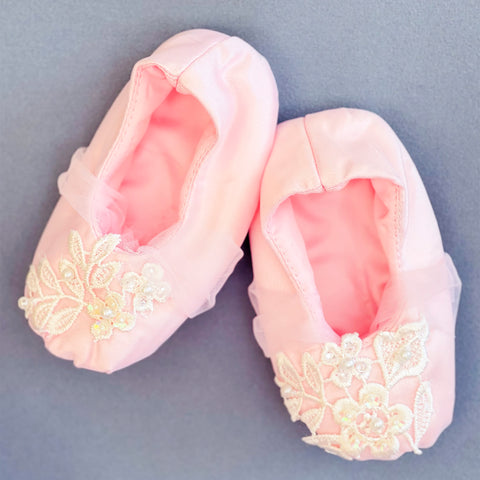 Pre-Order: Pink Pearl Lacy Frilled Dress