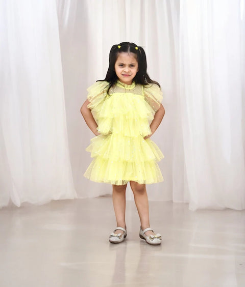 Pre-Order: Yellow Star Layered Frock