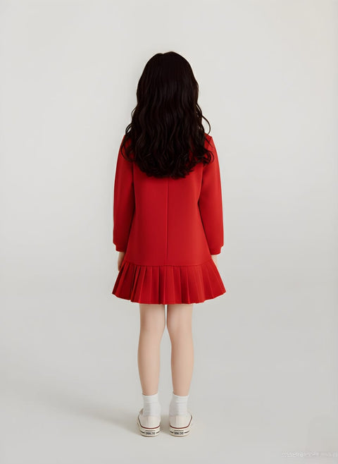Pre-Order: Mini Bows Pleated Dress